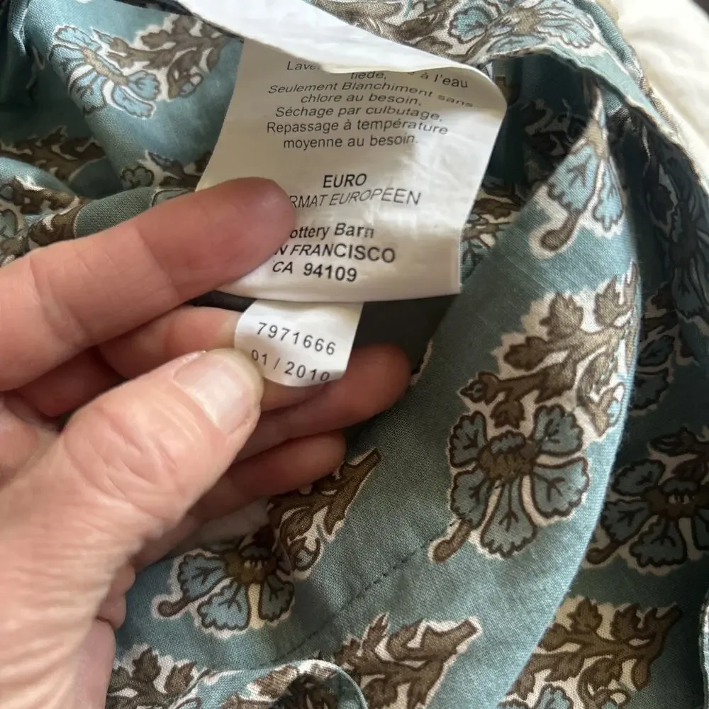 Pottery Barn Neena Patchwork Quilted Euro Sham 26